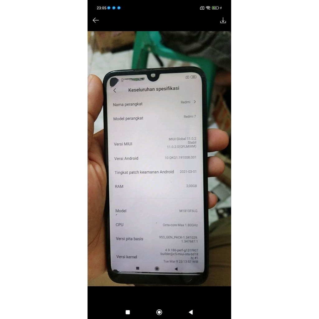 MESIN REDMI 7 NORMAL GARANSI