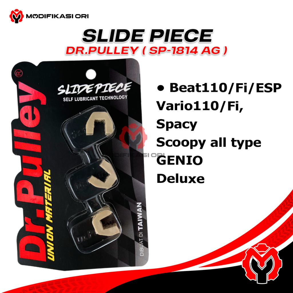 Piece slide Beat Slider Piece Dr Pulley Honda Genio Scoopy 2021 Beat FI Spacy Karet Rumah roller