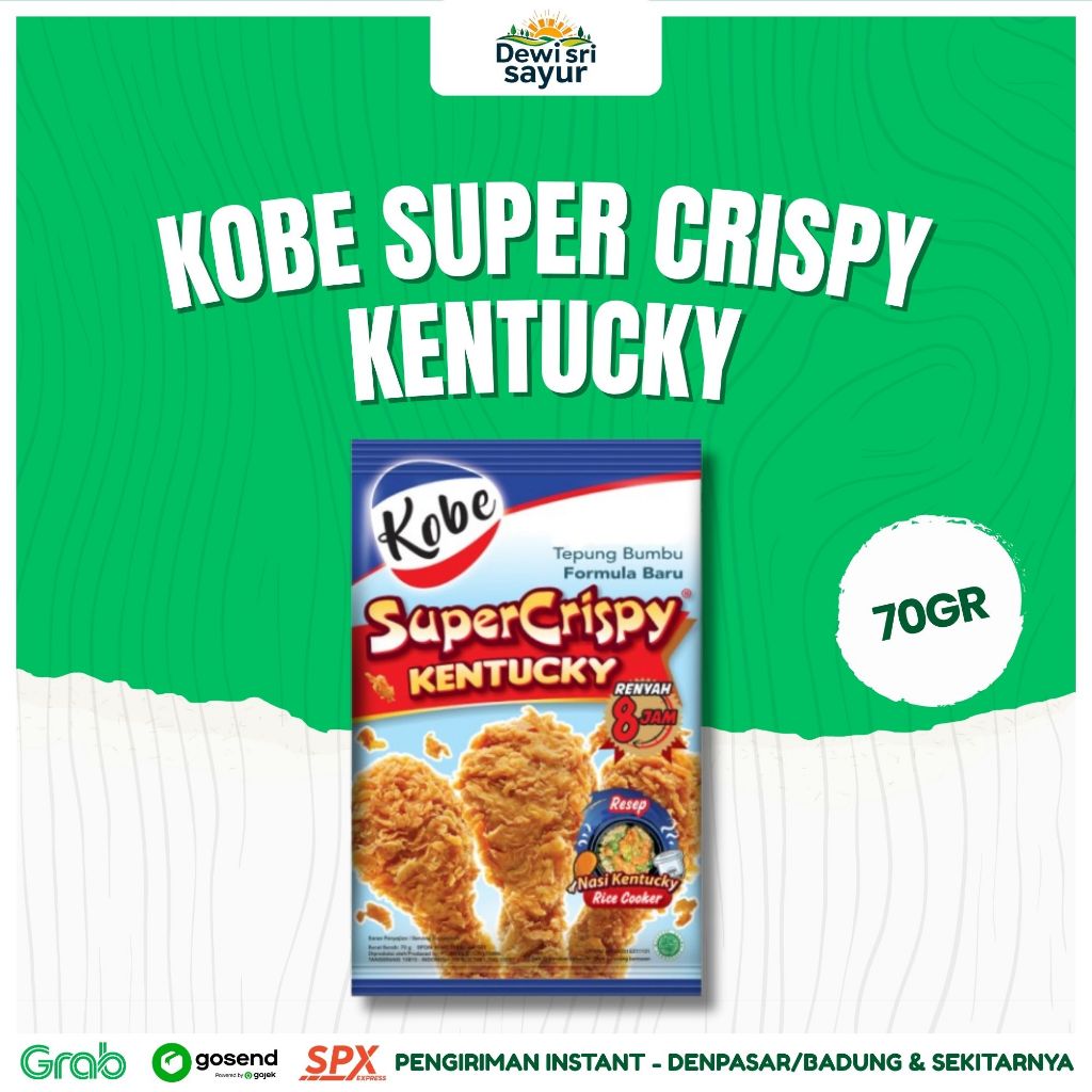 

Kobe Super Crispy Kentuky 70gr – Dewi Sri Sayur