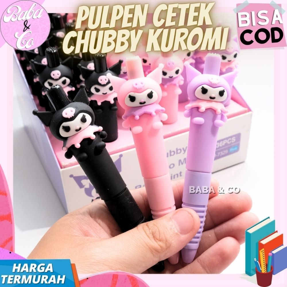 

PEN CETEK CHUBBY KUROMI IMUT PULPEN MEKANIK CHUBBY KUROMI LUCU UNIK MURAH PULPEN CETEK MEKANIK MOTIF CHUBBY KUROMI GROSIR MURAH COD