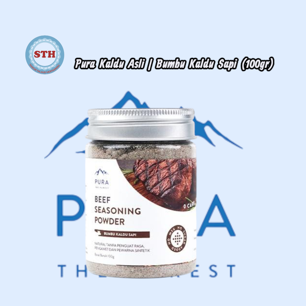 

Pura Kaldu Asli | Bumbu Kaldu Sapi (100gr) - Beef Seasoning Powder - Mpasi - BB Boster - No Msg - No Gula - Serbaguna