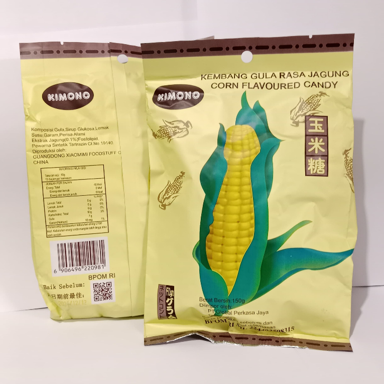 

Kimono Permen Kembang Gula Rasa Jagung 150 Gram - Permen Rasa Jagung