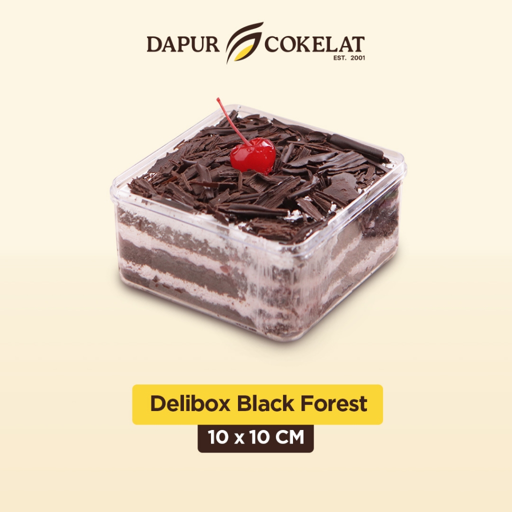

DAPUR COKELAT - Delibox Black Forest Cake 10x10 | Kue Black Forest Cokelat yang Manis dan Asam dari Cherry