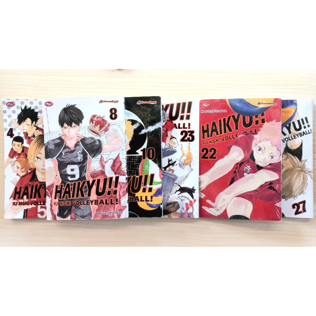 HAIKYUU Manga Vol. 4, Vol. 8, Vol. 10, Vol. 22, Vol. 23, Vol. 27 Official SHONEN JUMP Bahasa Indones