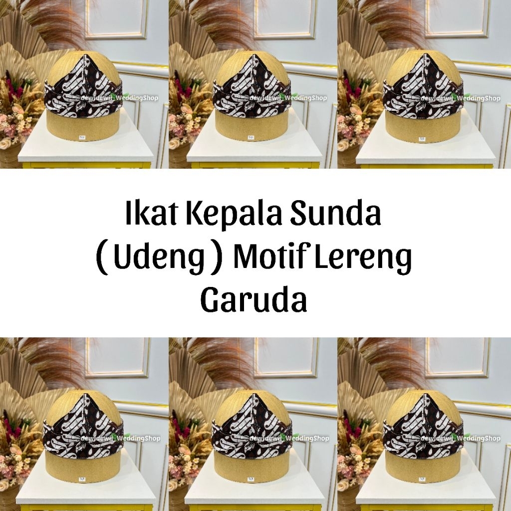 Iket Kepala Sunda / Udeng Instan - Motif Lereng Garuda