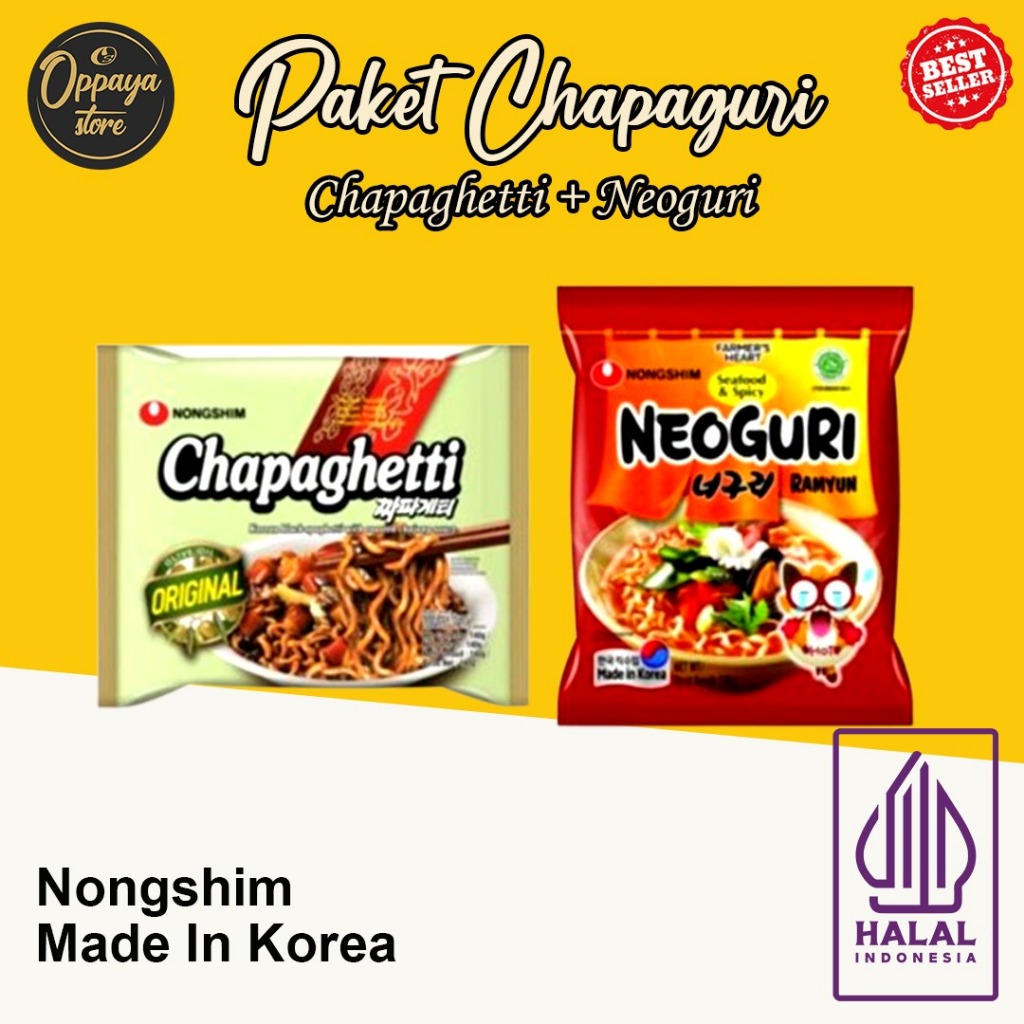 

PAKET CHAPAGURI(CHAPAGETTI + NEOGURI) ASLI KOREA