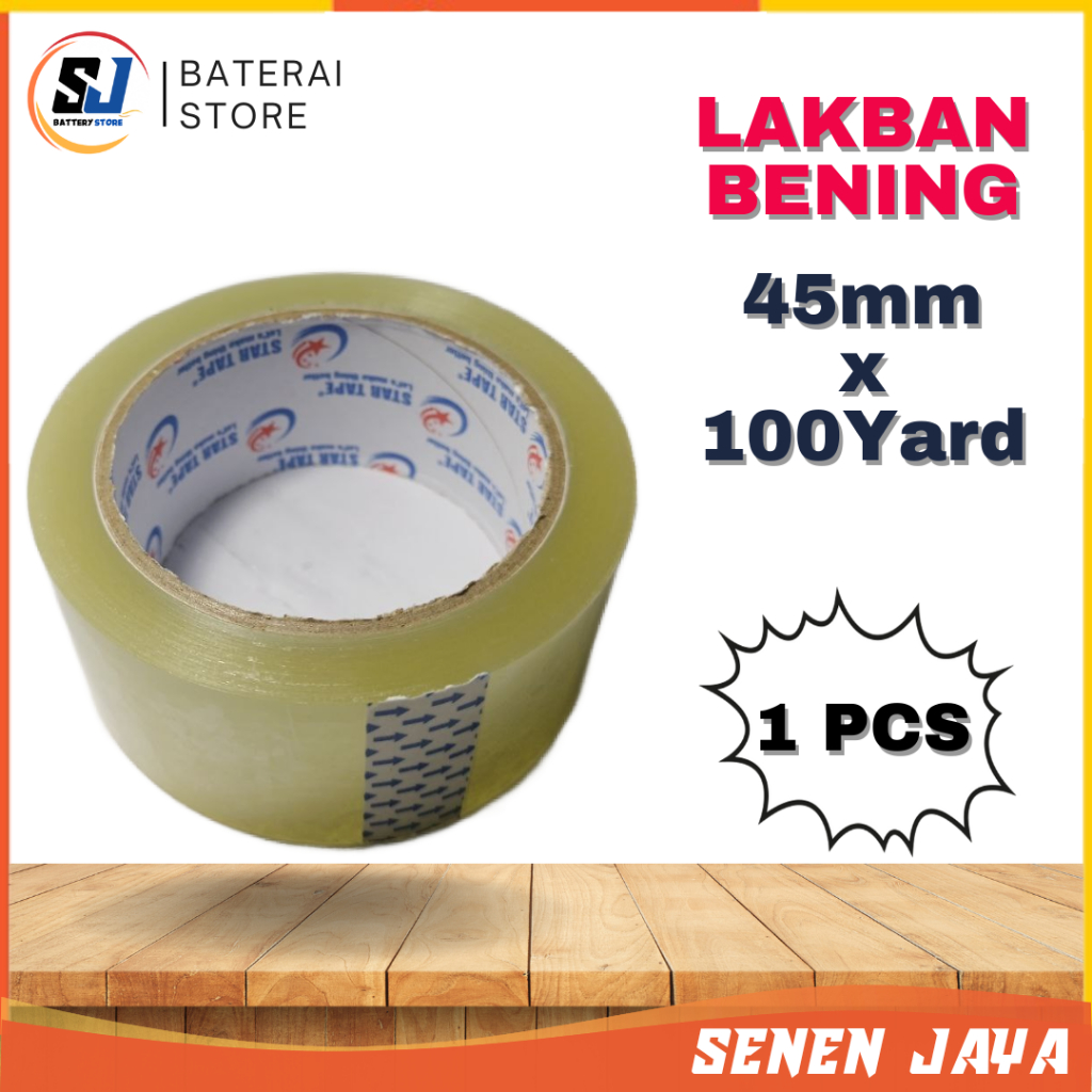 

Lakban Bening HP Tape I Solatip I Solasi I Isolasi I 45mm x 100 yard I Harga 1 Pcs