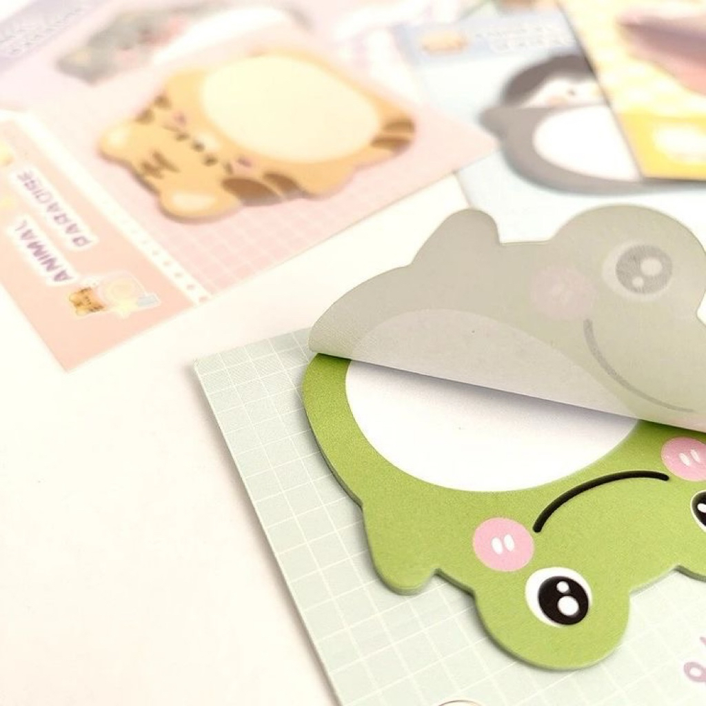 

Sticky Notes Motif Hewan Tempelan Kertas Catatan Memo Note Karakter Binatang Binatang Mini Book Karakter Animal Lucu