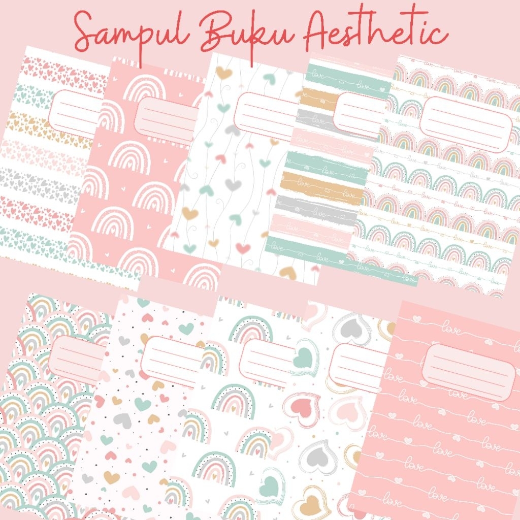 

Sampul Buku Aesthetic A5 B5 anti air art paper HVS sidu kiky dll