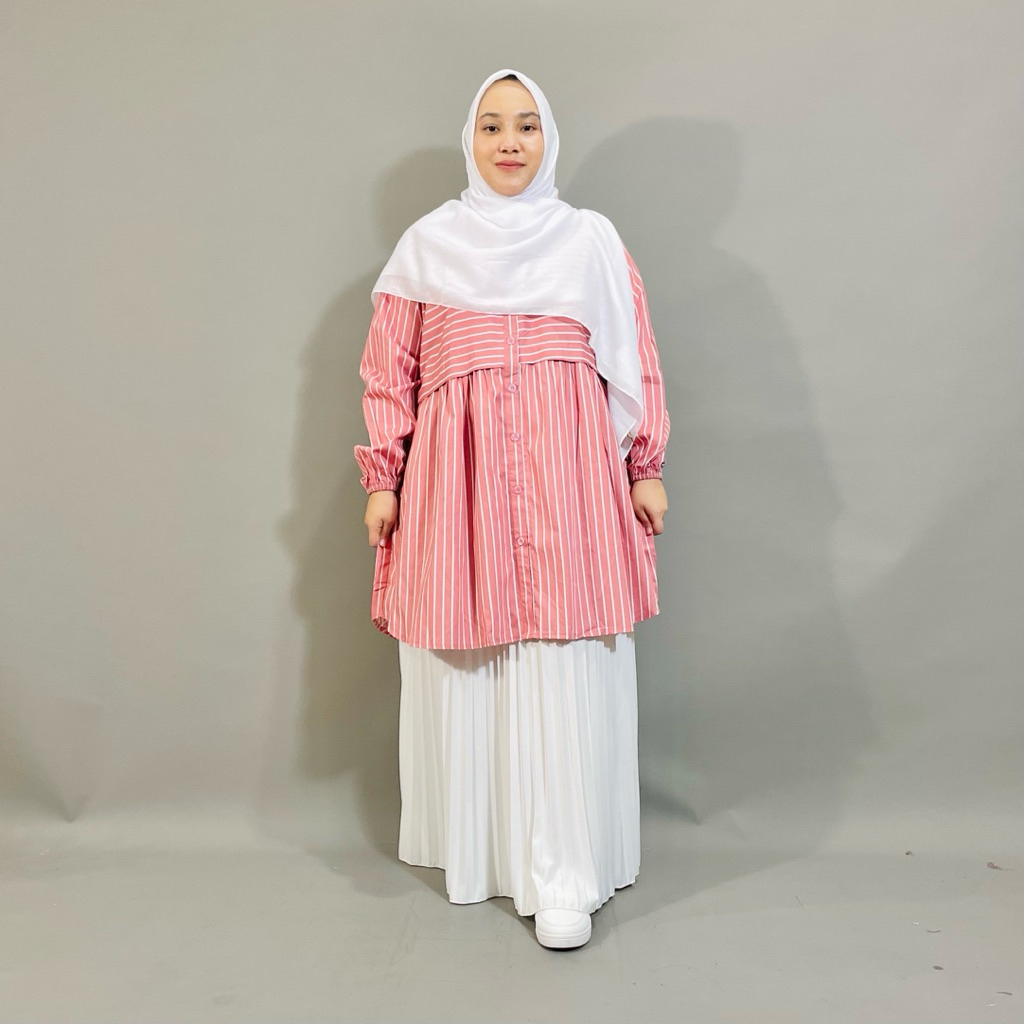 Fahira Tunik(LD:135cm) Baju jumbo wanita - baju big size wanita - foryasa