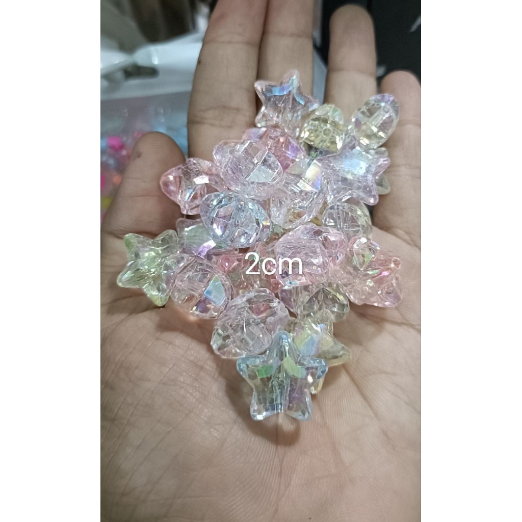 mute manik Bintang bening kilap ecer 50gram (e)