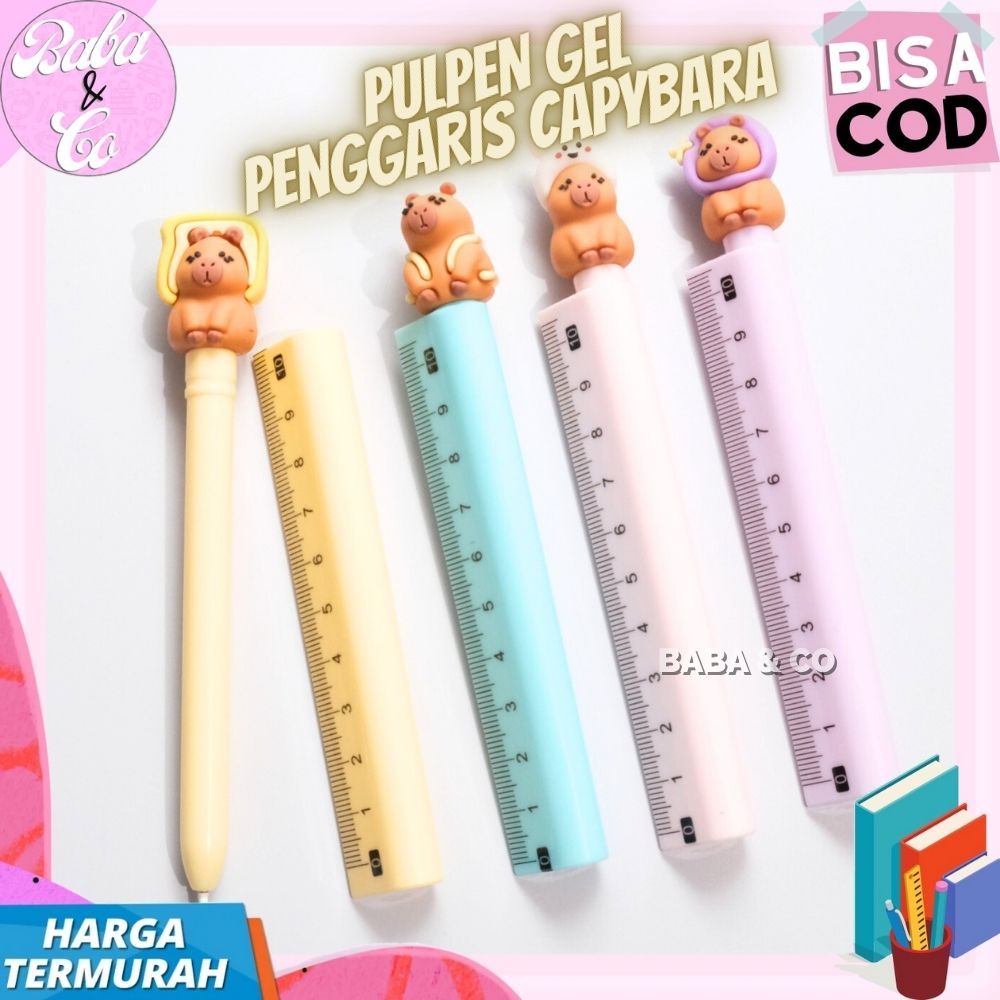 

PEN GEL CAPYBARA PENGGARIS PULPEN PENGGARIS CAPYBARA LUCU UNIK IMUT PEN PENGGARIS SET MOTIF CAPYBARA UNIK PULPEN PENGGARIS 10cm
