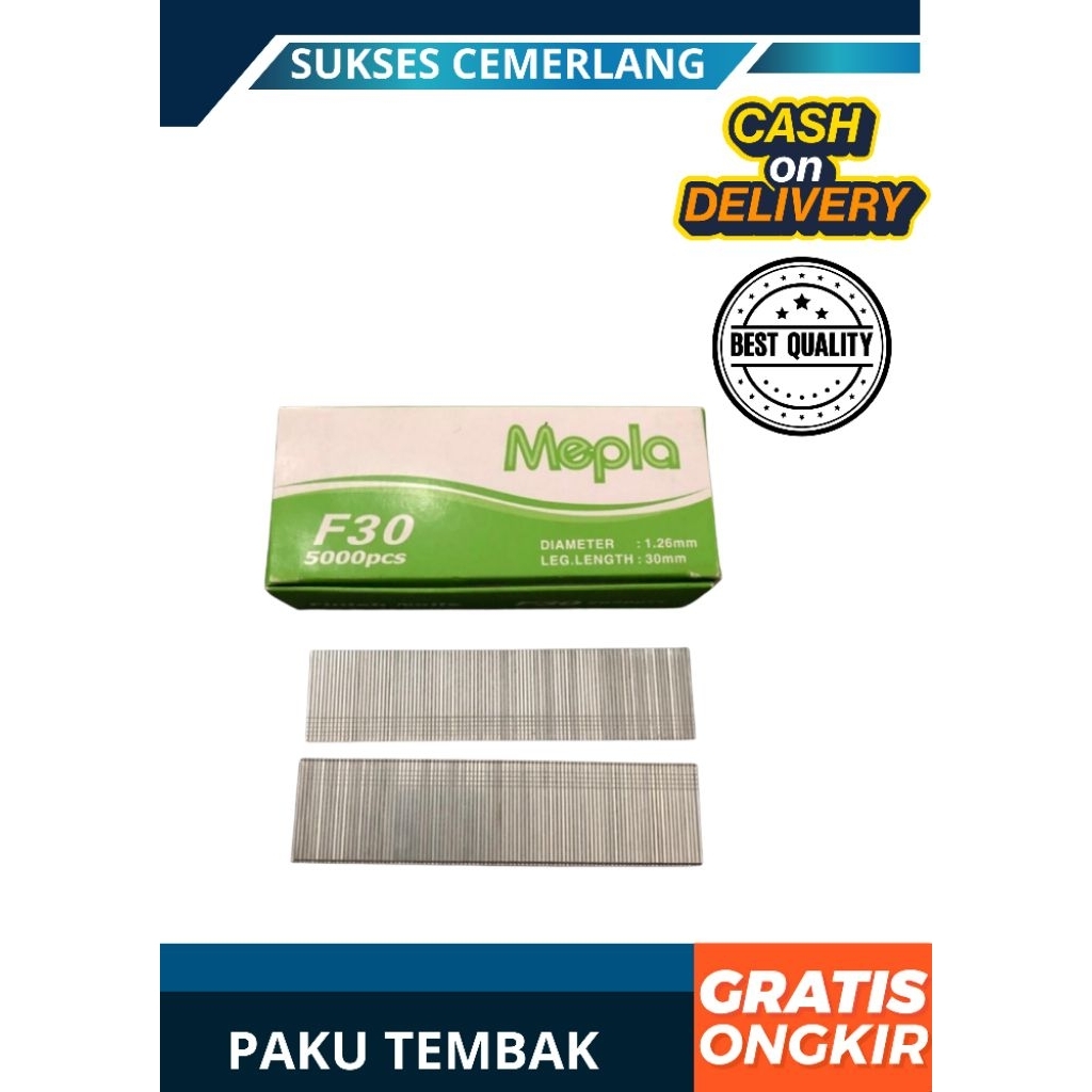 

[1BOX]isi paku tembak Staples tembak F30 5000pcs isi Straples jepretan kuat dan presisi