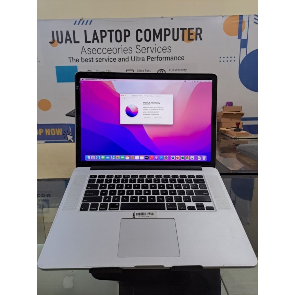 Macbook Pro 2015 Core i7 2,5 Ghz, RAM 16 GB DDR 3 , SSD 500 GB, VGA AMD RADEON R9 M370X, Intel iris 