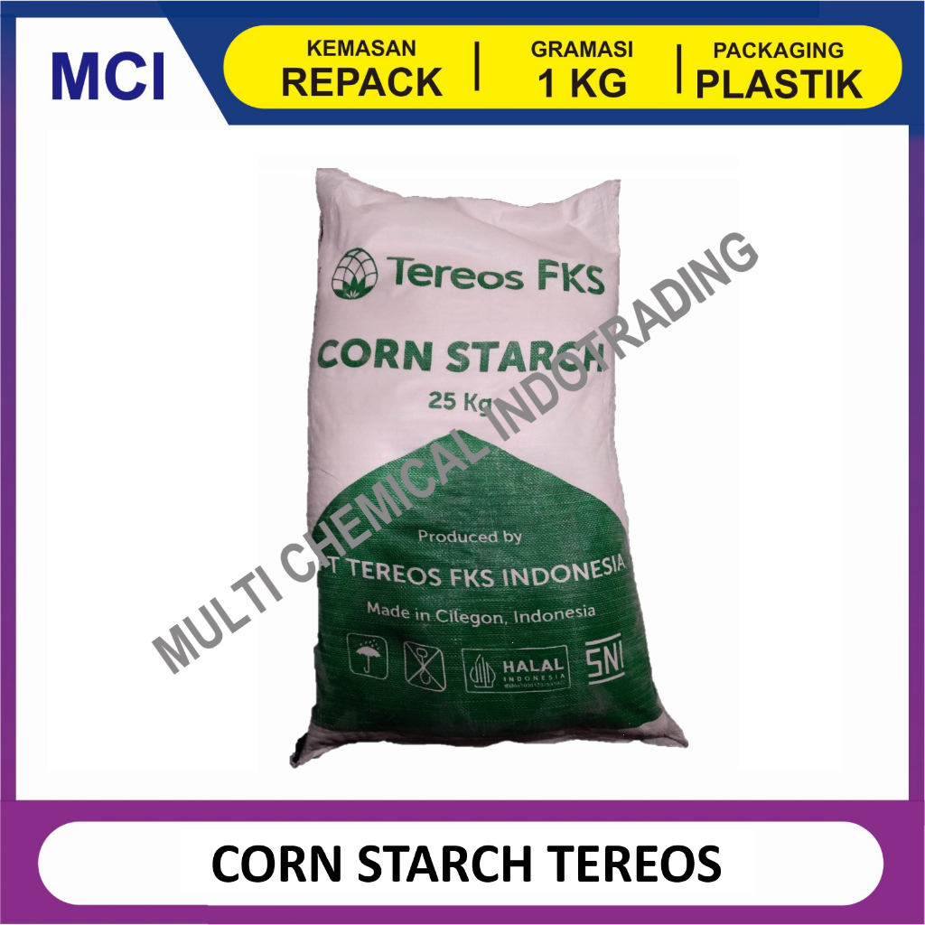 

TEREOS CORN STARCH TEPUNG MAIZENA - REPACK 1 KG / TEPUNG PATI JAGUNG TEREOS