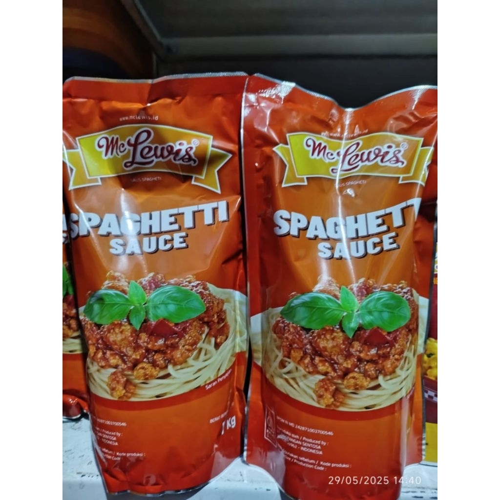 

Mc lewis saus spageti kemasan 1kg