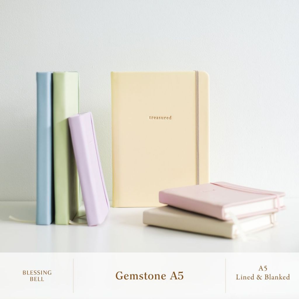 

[CLEARANCE SALE] Blessing Bell Gemstone Series Notebook A5 | Lined | Blank