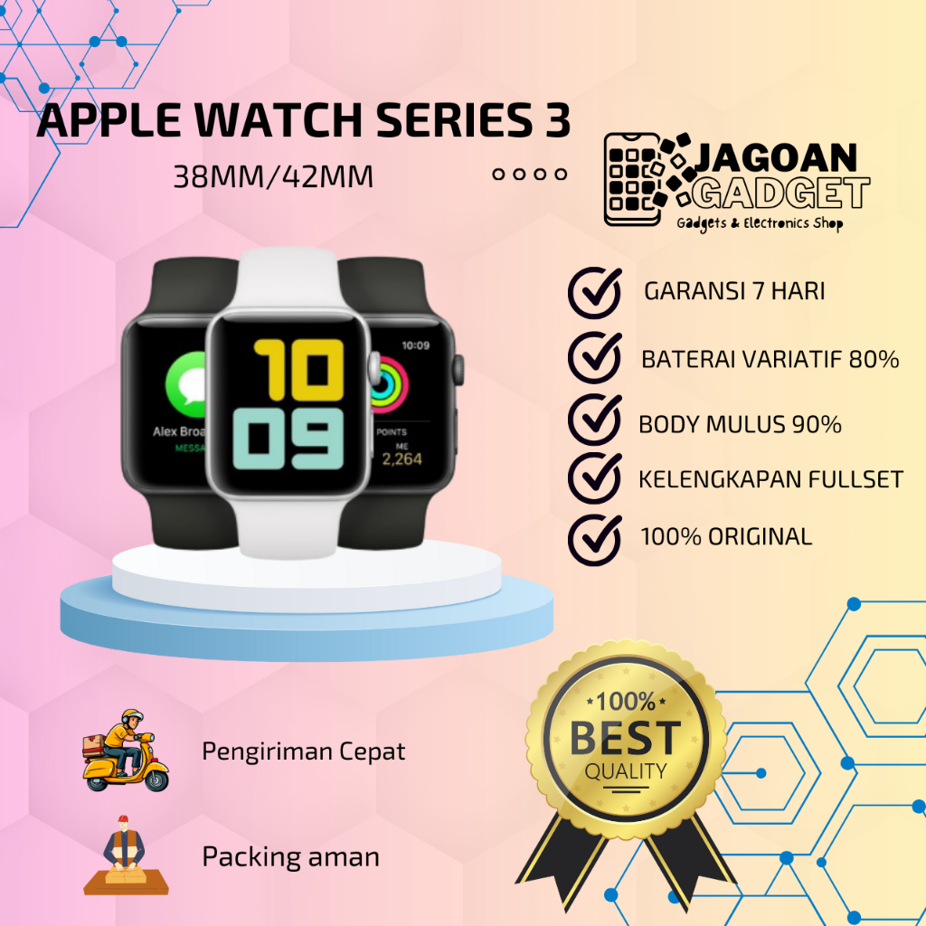 Apple Watch / iWatch Series 3 38MM 42MM Second Original | JAGOAN GADGET