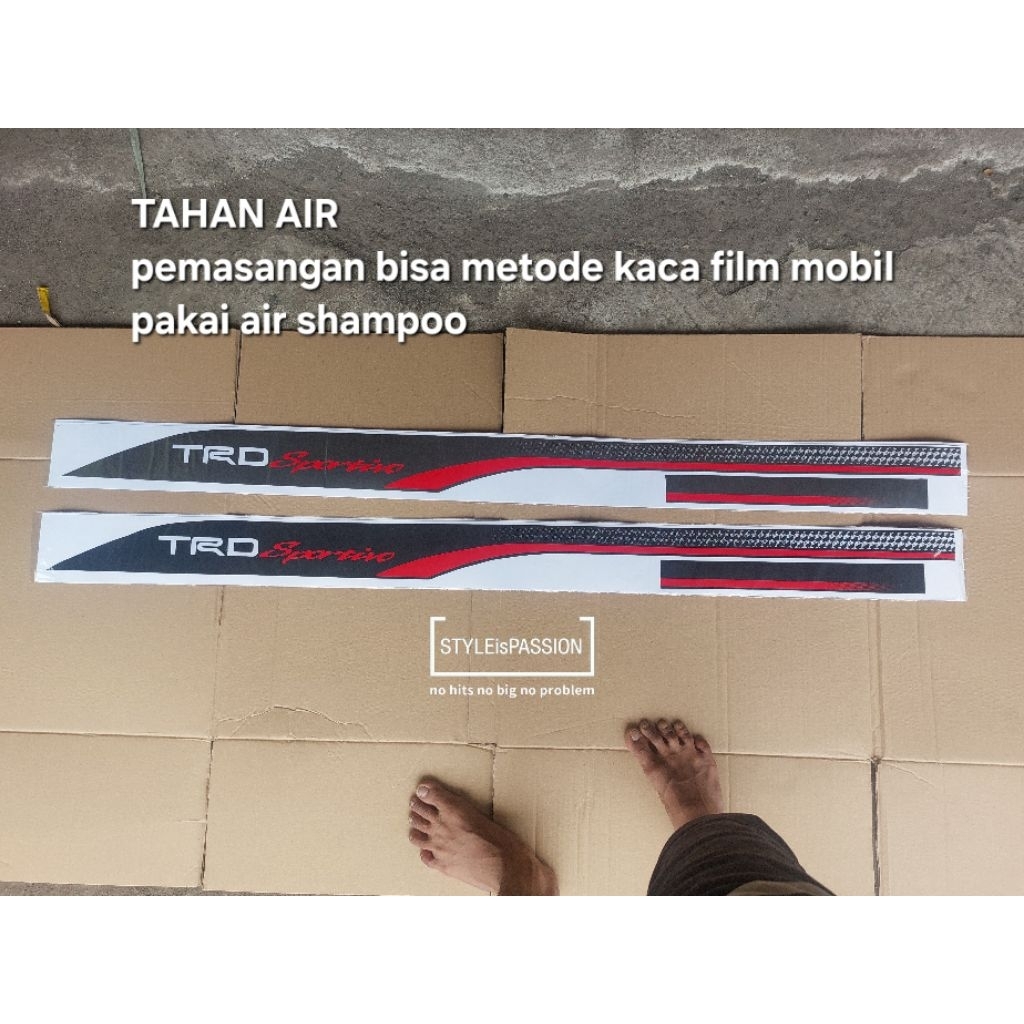 Gratis Stiker Reflektor Towing Bodykit Stiker Vinyl Toyota Fortuner Innova Calya Sigra Avanza 2022 R