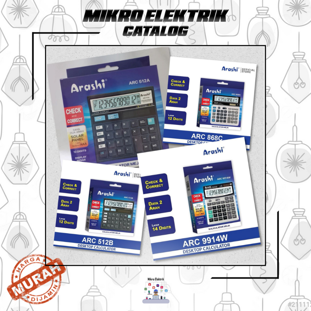 

Kalkulator / Calculator Digital ARASHI