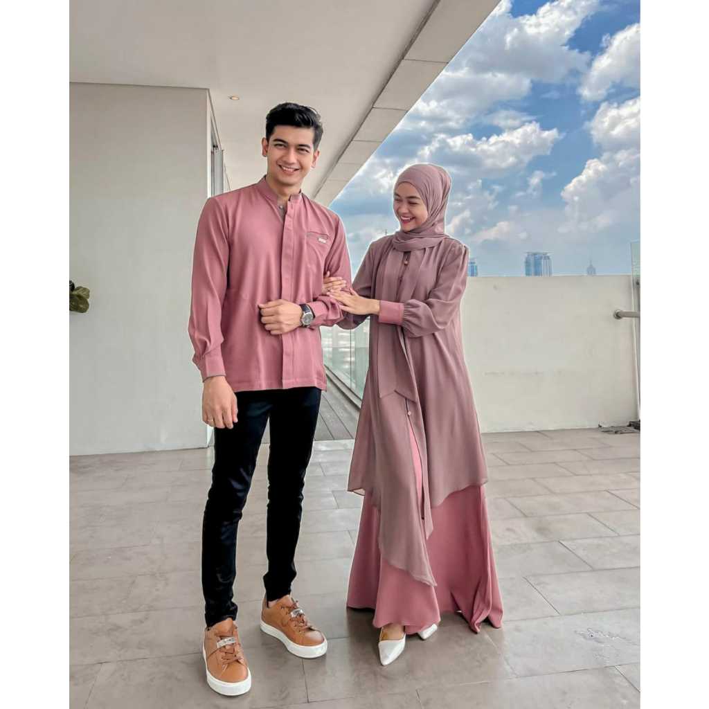 Dress Fatimah Ali Moscrepe Busui Friendly Couple Keluarga