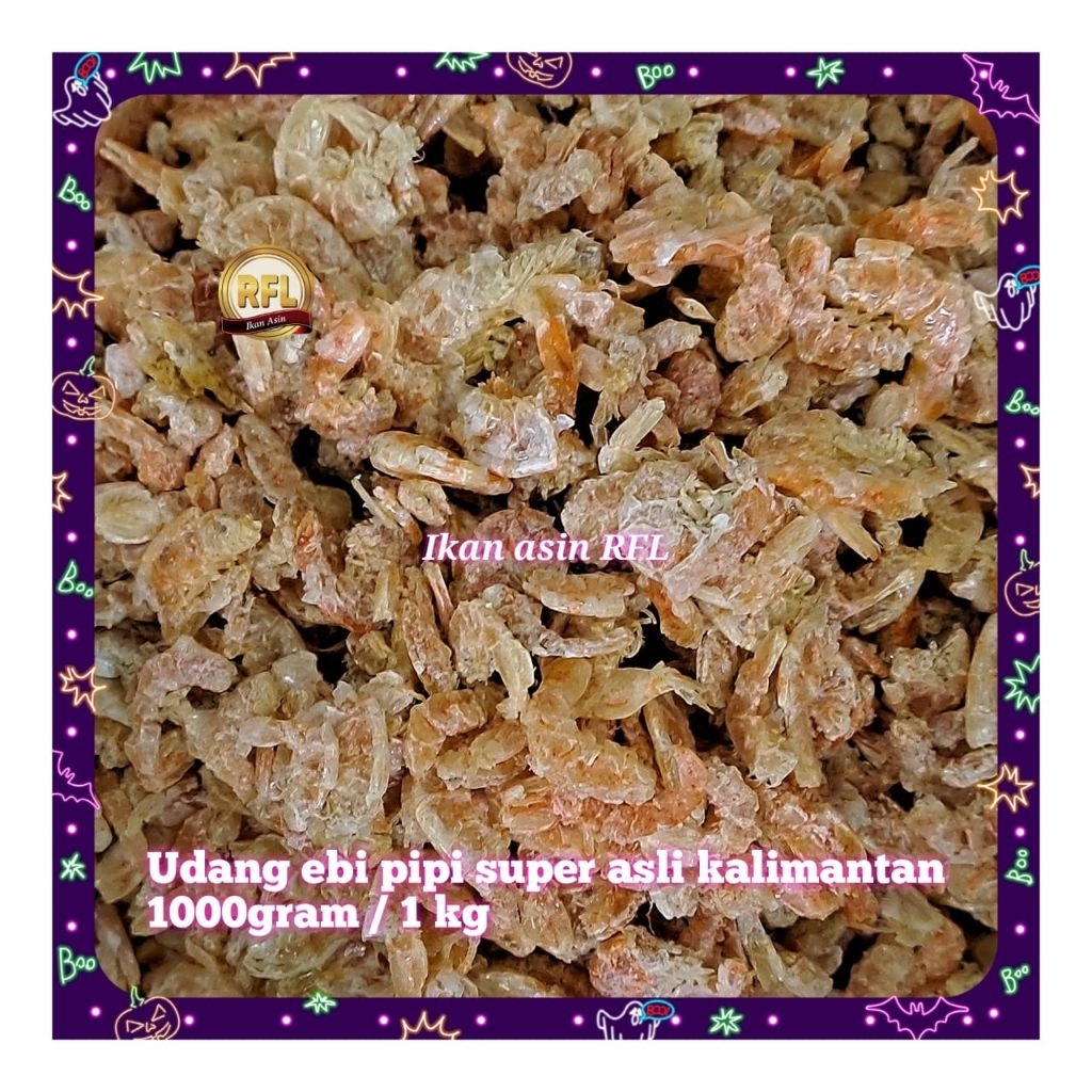 

udang kering ( ebi asli kalimantan ) ebi pipi super 1000gram / 1 kg