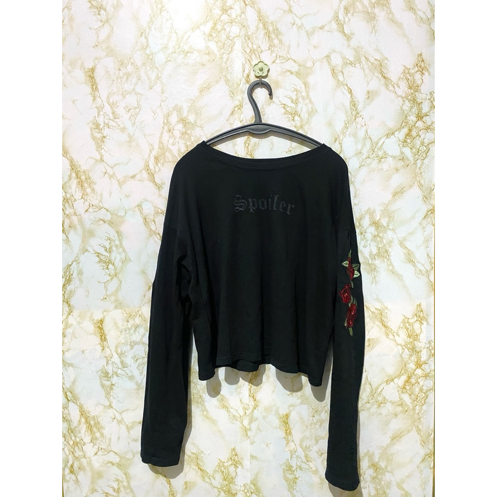 sweater crop brand bershka