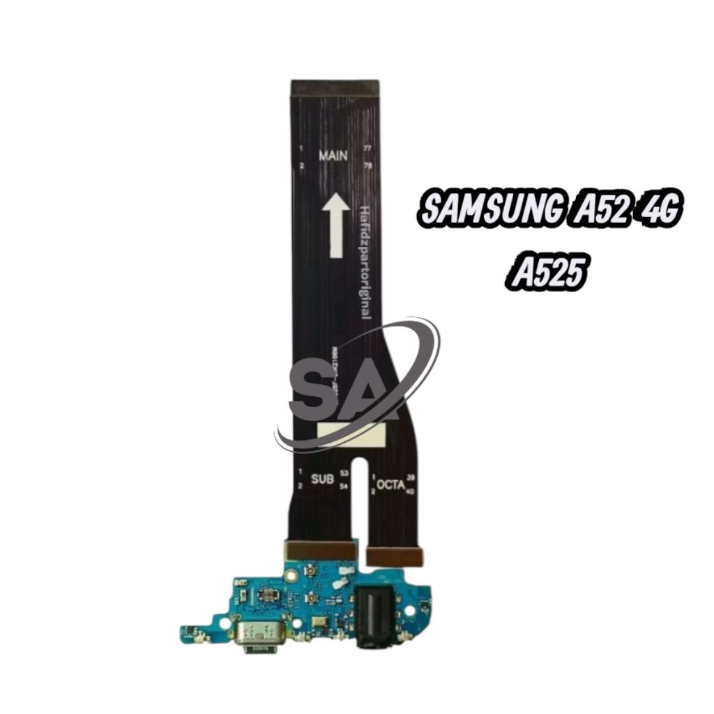 Galeriastore01 Flexibel Charger Samsung A52 4G A525 Papan Cas Fullset Ic + Flexibel Board Samsung