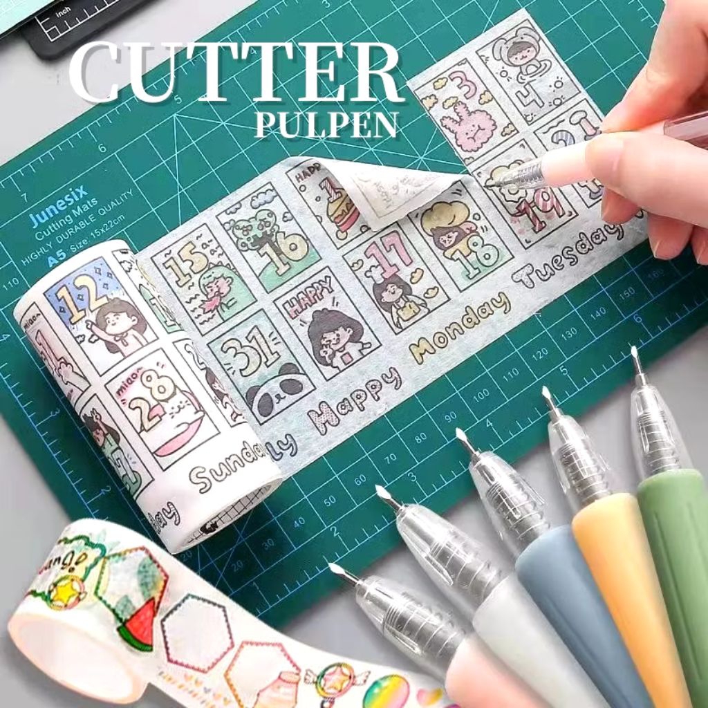 

Cutter Stiker Cutter Pulpen Pisau Pencil Knifes Cutter Pena Pisau Stiker Pisau Sticker