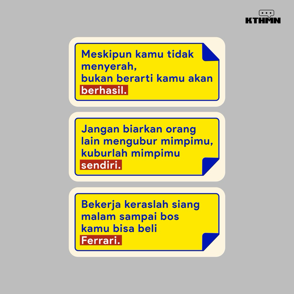 

Demotivasi Quotes Vol. 1 - Sticker Pack | SP - 088
