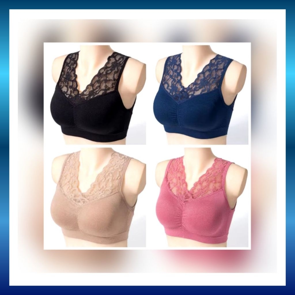 BRA JUMBO BIG SIZE | SPORT BRA JUMBO PREMIUM TANPA KAWAT | BRA GYM JUMBO PREMIUM | GENIE BRA JUMBO S