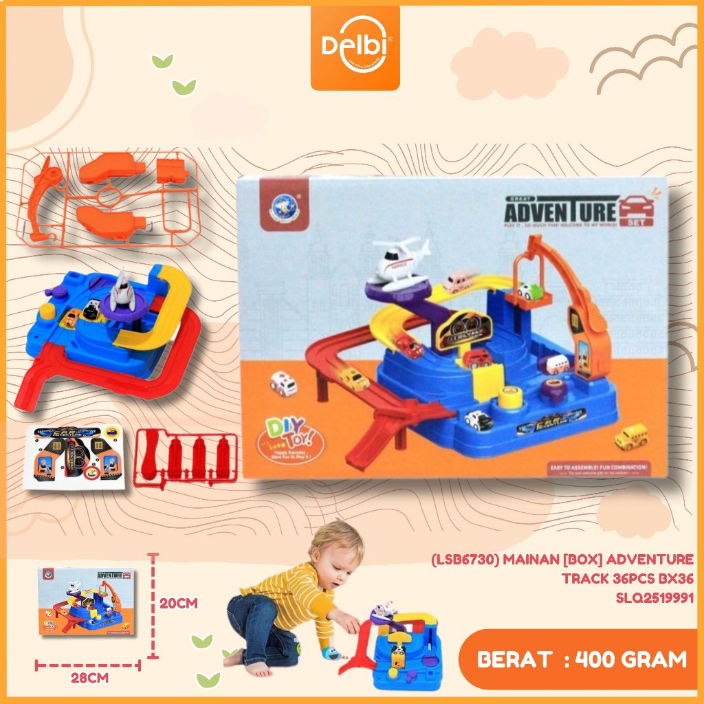 Mainan Edukasi Anak Car Adventure Brain Game Parking Lot Car Track Big Car Adventure (LSB6730) MAINA