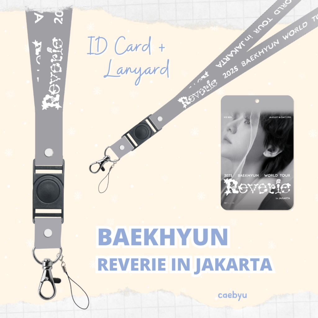 

READY STOCK ID Card + Lanyard BAEKHYUN REVERIE in Jakarta Kpop exo exo-l exol exo l Konser JKT Indonesia INA K-Pop Tali Gantungan HP PC ID Card Cahol Card Holder