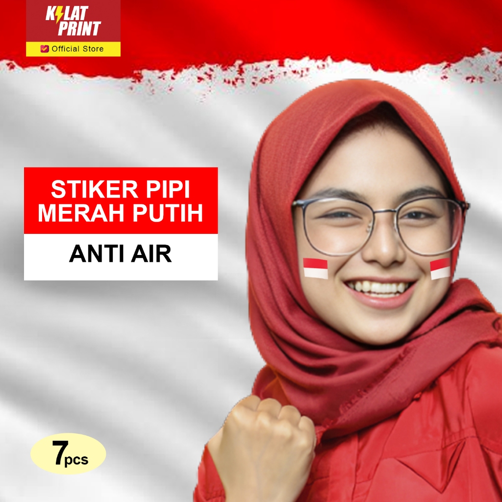 

Stiker Pipi Wajah Stiker Merah Putih Bendera Kemerdekaan