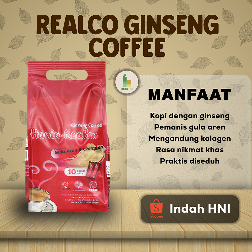 

HANIA Realco Ginseng Coffee – Kopi Nikmat dengan Kolagen & Ginseng