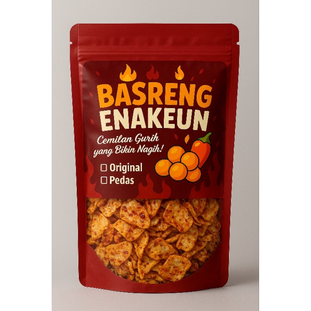 

Basreng enakeun pedas gurih daun jeruk bikin nagih