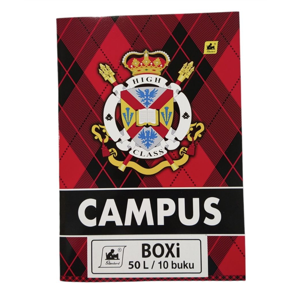 

Buku Tulis Standard Craft / Campus 50 Lembar Boxy ( 17 X 25 cm ) / Bks ( 10 Pcs )