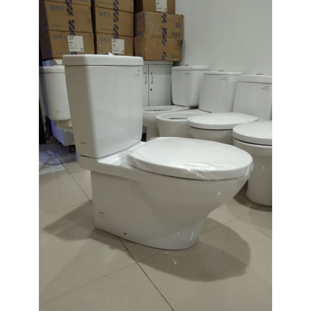 PROMO paket lengkap Kloset Duduk TOTO ORIGINAL CW 632 PJ| eco plush | kloset duduk otomatis komplit