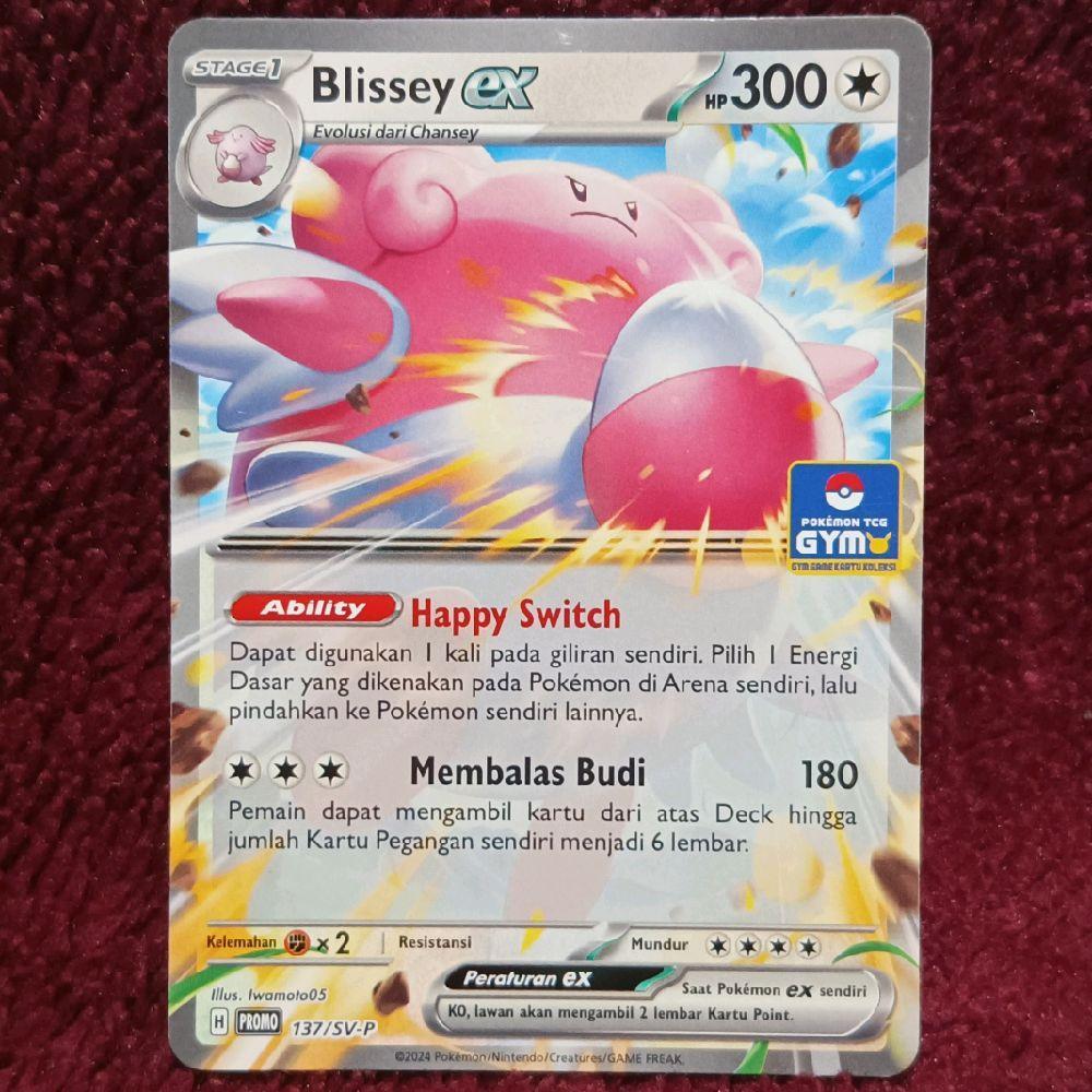 Blissey EX Promo Gym 137/SV-P - Pokemon TCG Indonesia
