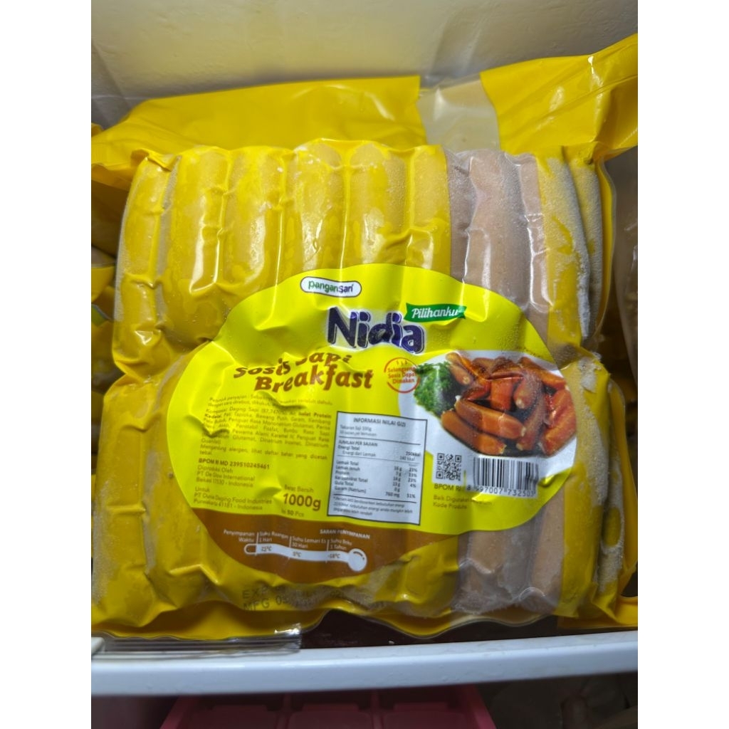 

Nidia breakfast sosis sapi mini 1kg
