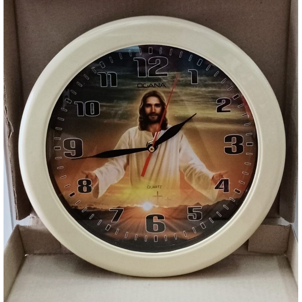 JAM DINDING OGANA GAMBAR YESUS DM 30CM