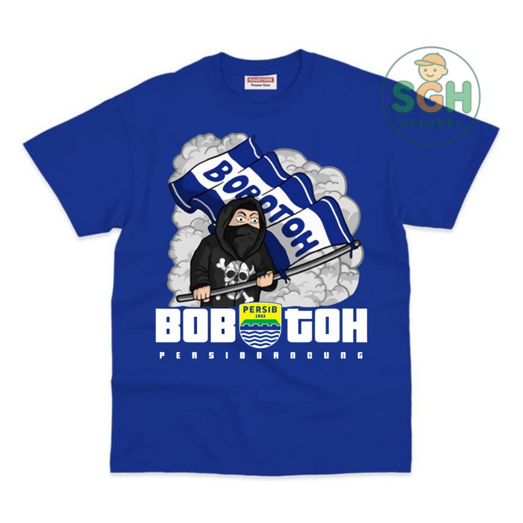 BAJU KAOS ANAK BOBOTOH PERSIB ATASAN ANAK UNISEX FREE NAMA / BAJU BOBOTOH PERSIB ANAK