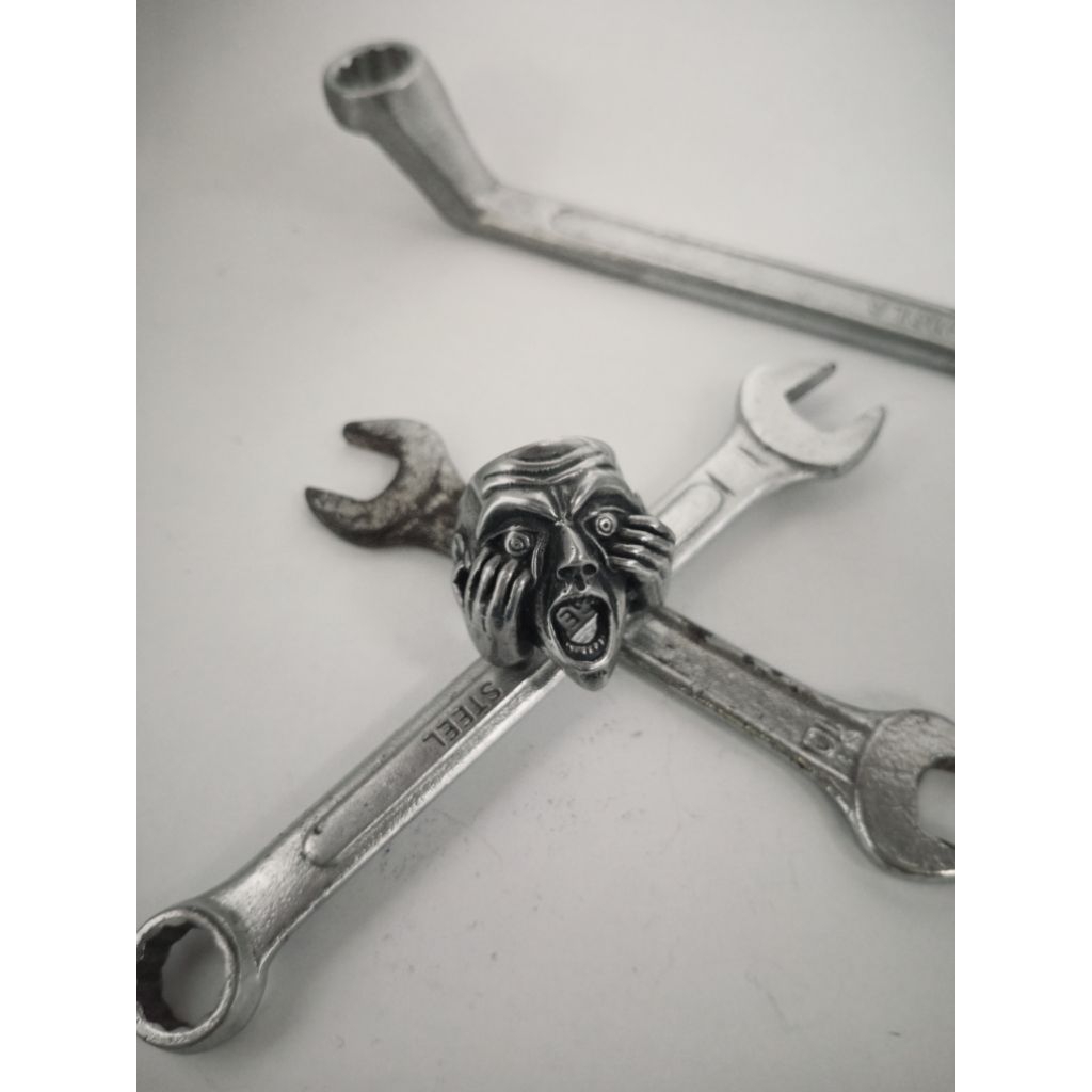 Ring skull/skull ring/cincin tengkorak/pewter