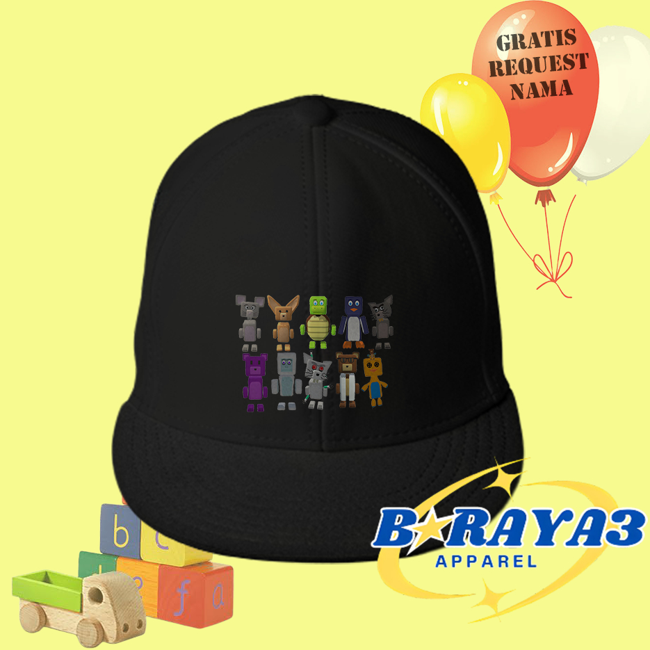 Topi Anak Super Bear Adventure Unisex – Gratis Tulis Nama, Bahan Twill Premium – BARAYA3          Ta