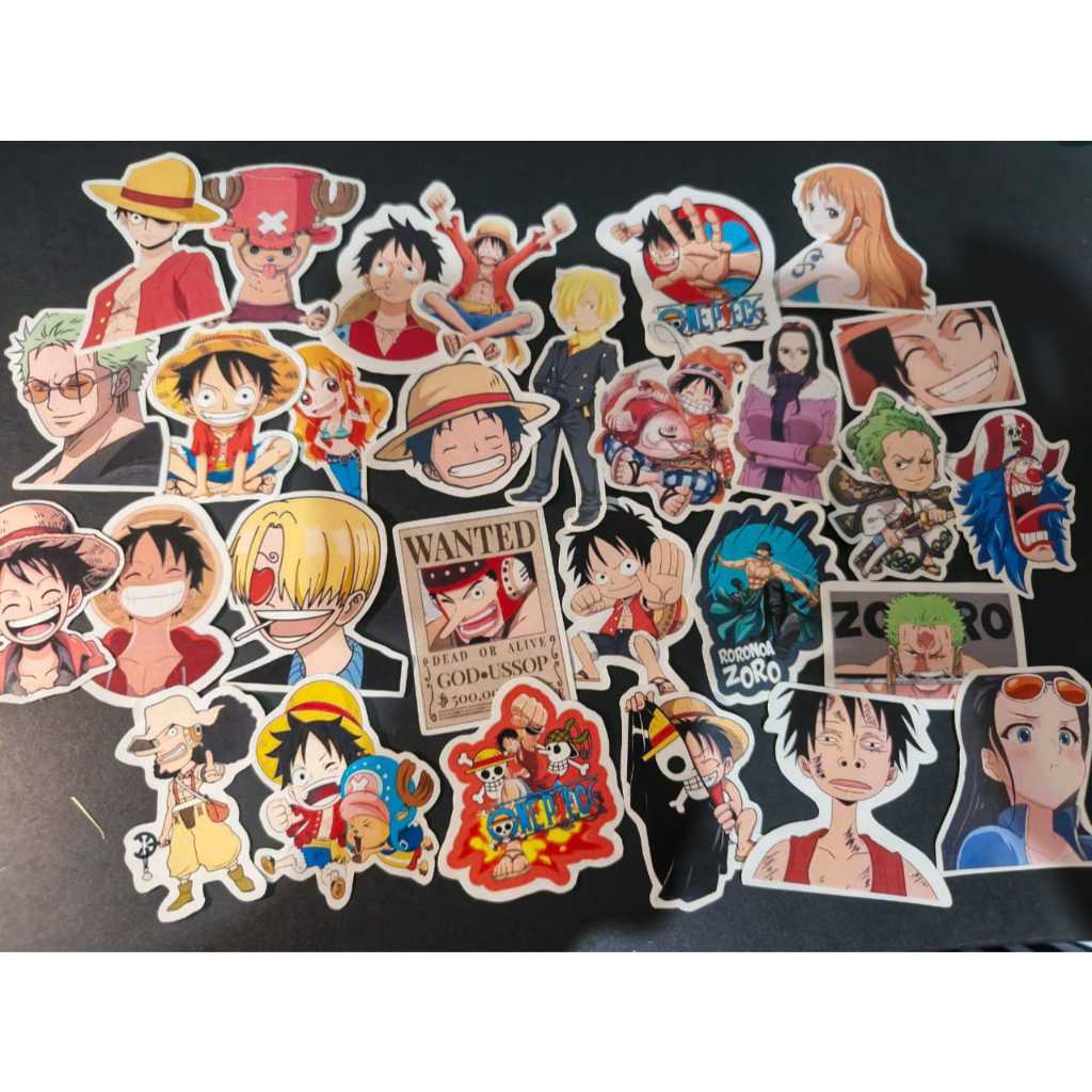 

[30 Biji] STICKER ONE PIECE / STIKER ANIME ONE PIECE / GLOSSY PREMIUM / STIKER ESTETIK / AESTHETIC STICKER