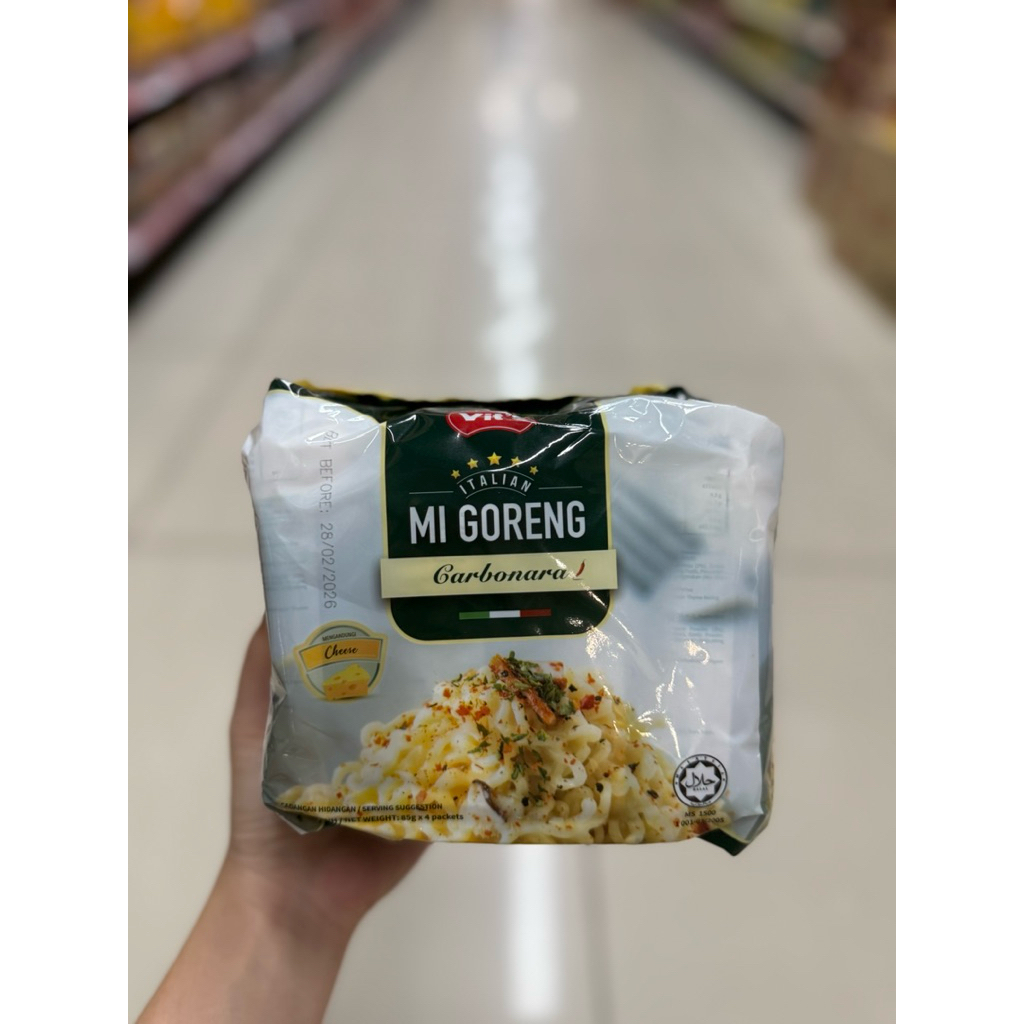 

vits vit's italian mi goreng carbonara / aglio olio / bolognese isi 4 pack 340gr