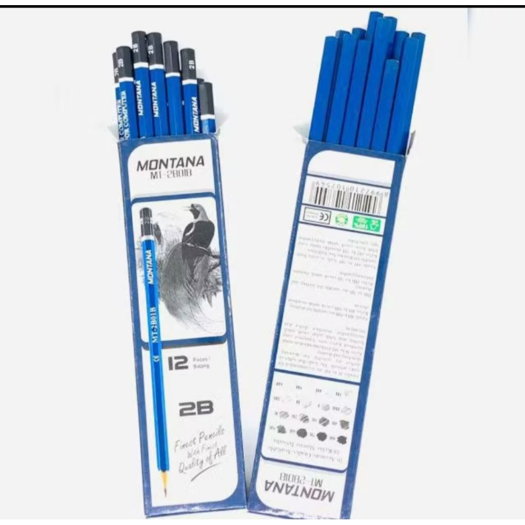 

(1 PACK ) PENSIL MURAH LUSIN 2B Pensil Montana MT-2BOIB