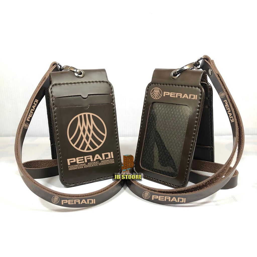 Tempat Id Card PERADI Lipat Magnet Kulit / Id Card Peradi Saku Magnet / name tag peradi lipat magnet