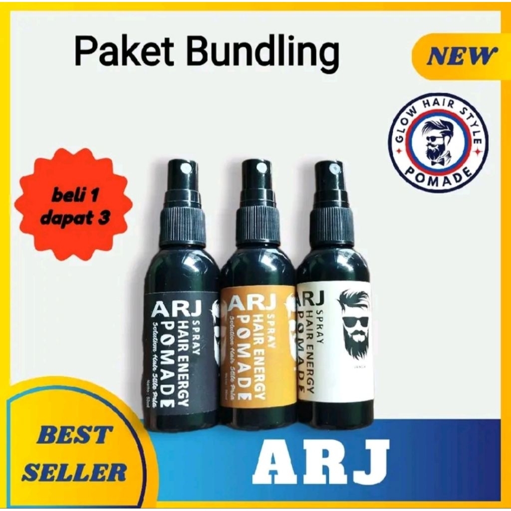 Hair Spray Minyak Rambut Pria Solusi Rambut Kering Minyak Kelapa Minyak Kemiri 50ml COD