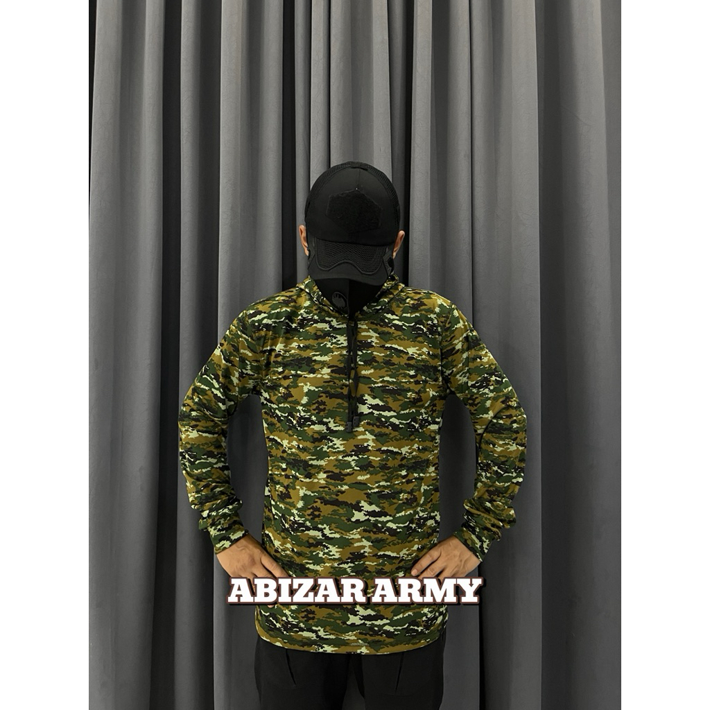 KAOS HOODIE LORENG KOSTRAD/KAOS TUTUP KEPALA LORENG KOSTRAD